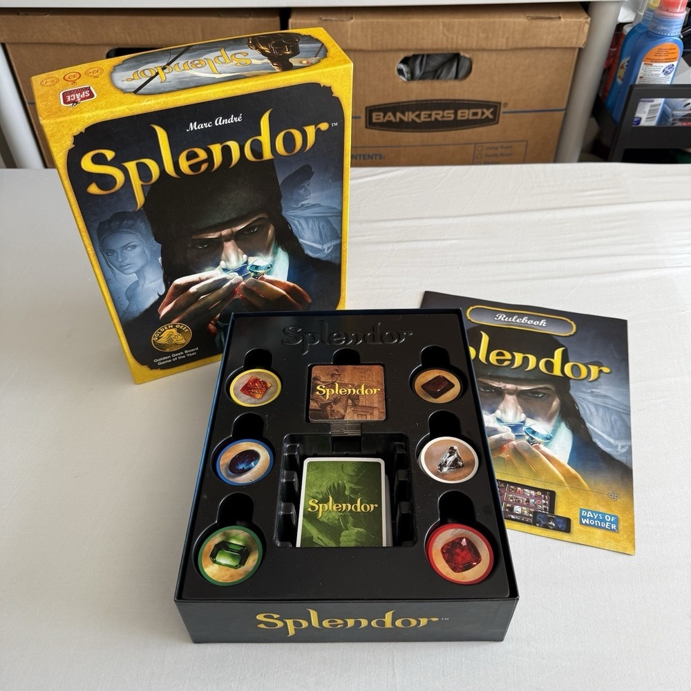 Splendor Board Game Strategy Complete Marc Andre Space Cowboys 2-4 Players